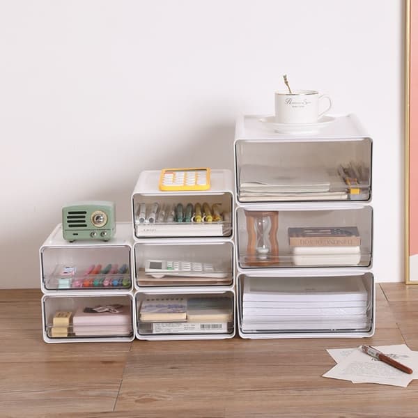 Oppbevaringsboks Desktop Organizer BLÅ L Blue L