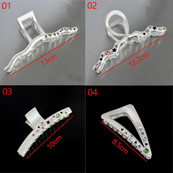 Hårklemme Large Shark Clip 04 04 04