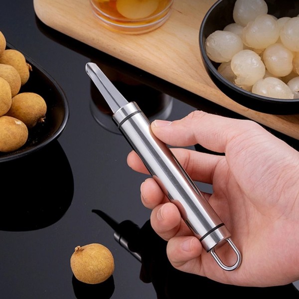 2 stk Longan Lychee Corer Skræl fjernelse af frugt og grøntsager 2Pcs