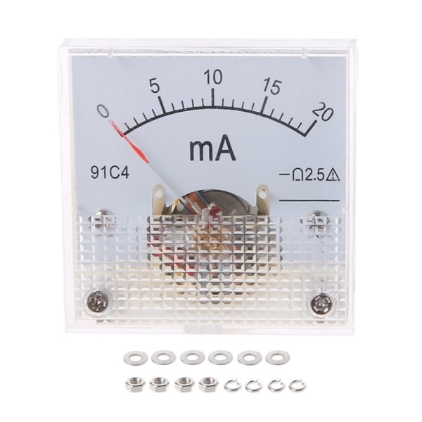 DC Amp Meters Analog Panel Meter 0-500MA 0-500mA