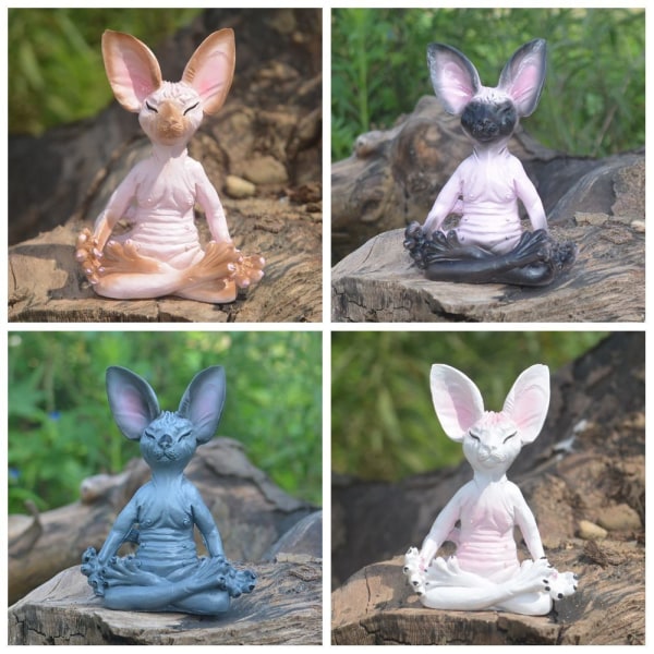 Cat Meditate Statue Meditating Cat Statue STIL 2 STIL 2 Style 2
