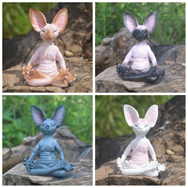 Cat Meditate Statue Meditating Cat Statue STIL 3 STIL 3 Style 3