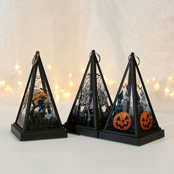 Pumpa Lantern Led Hängande Halloween Ljus