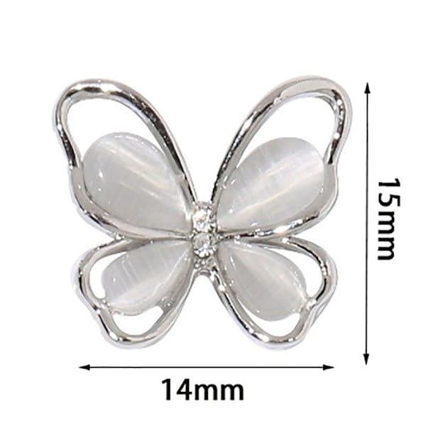3D Nail Art Manikyr Dekor SILVER SILVER