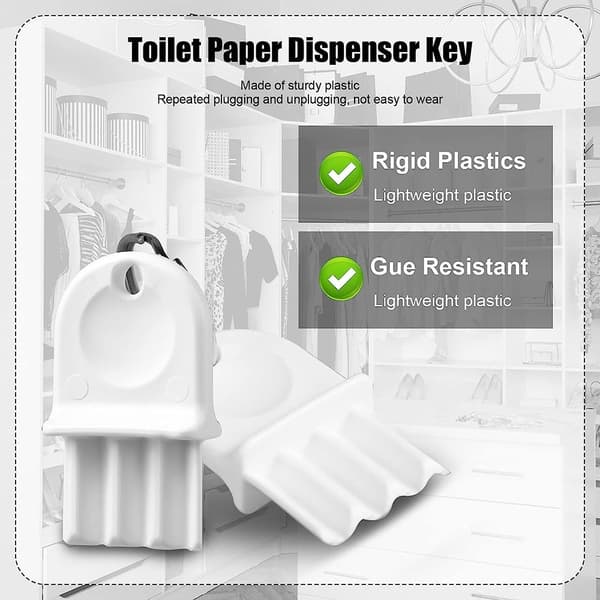 Nøgle til toiletpapirdispenser Udskiftning af nøgle til papirhåndklædedispenser