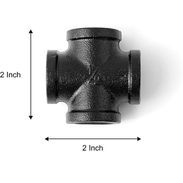 4 STK 4-vejs krydsfitting konnektor hjørnerørsfitting 4Pcs