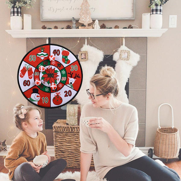 Dart spil Jul Sticky Ball Toddler Legetøj RØD red