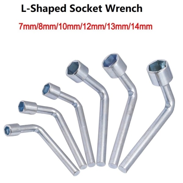 L-formet pipenøkkel sekskantnøkkelhylse 13MM 13MM 13mm