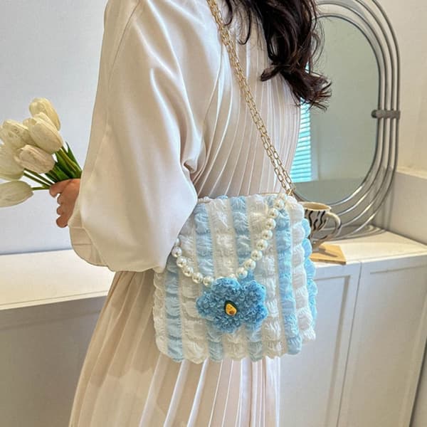 Messenger Bag Skulderveske BLÅ blue