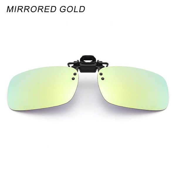 Kiinnitettävät aurinkolasit Polarisoidut MIRRORED GOLD PEILIKULTAT Mirrored Gold