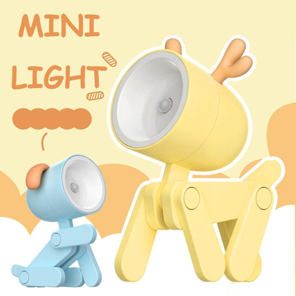 LED-nattlampor Tecknad skrivbordslampa BLUE HJORTHJORT blue deer-deer