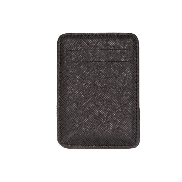 Kolikkokorttikotelo, nahkainen lompakko MUSTA black