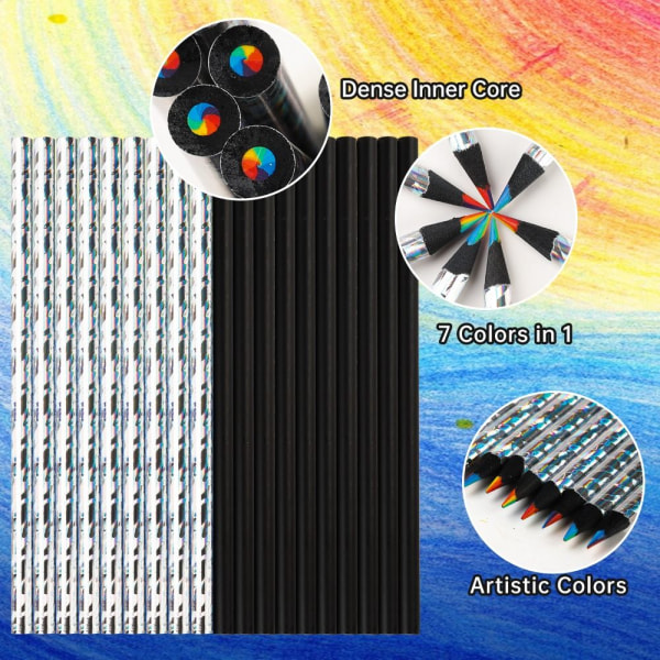 12 kpl / set värikynä Rainbow Core Pencil 02-12 kpl / set 02-12PCS/Set