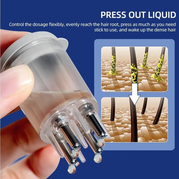 Scalp Applicator Liquid Comb Liquid Guiding Massager Comb Hår
