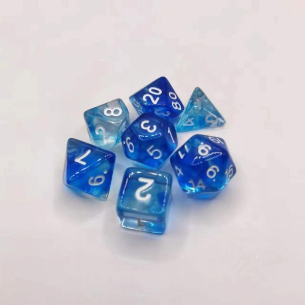 7 kpl / set DND Dice Polyhedral Dice STYLE 9 STYLE 9 Style 9