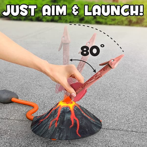 Dinosaur Rocket Launcher til børn affyring op til 100 ft