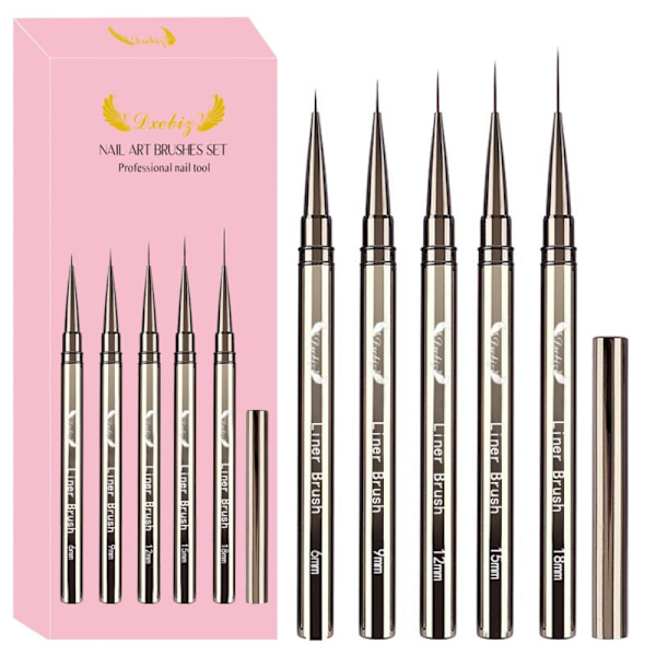 5 st Nagelpenna Set Set Trådritspenna