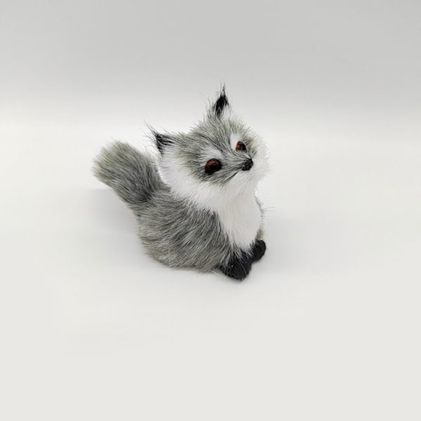 Simulaatio Furry Fox -malli Fox-figuurit GREY B B Gray B-B