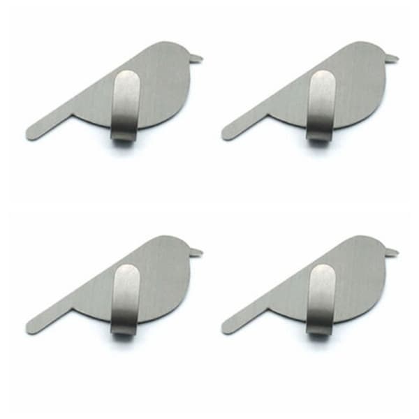 Hook Vaateteline SILVER 4KPL 4KPL Silver 4pcs-4pcs