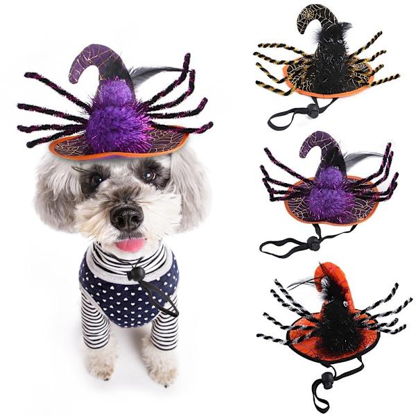 Husdjurshuvudbonader Halloween hatt SVART Black