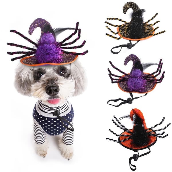 Pet Headgear Halloween -hattu ORANSSI Orange