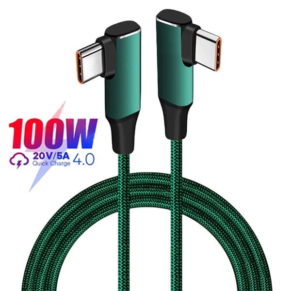 C-tyypin kaapeli USB-C-datajohto VIHREÄ 3M Green 3m