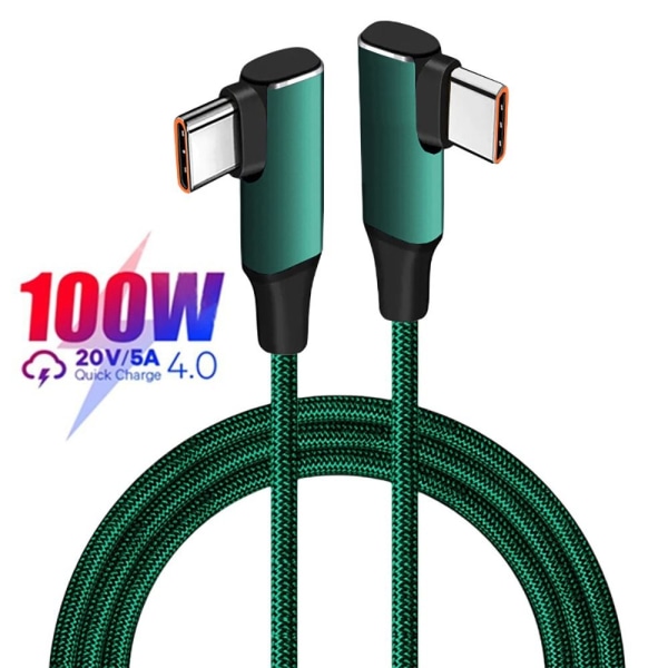 Type C-kabel USB-C-dataledning GRØNN 1M Green 1m