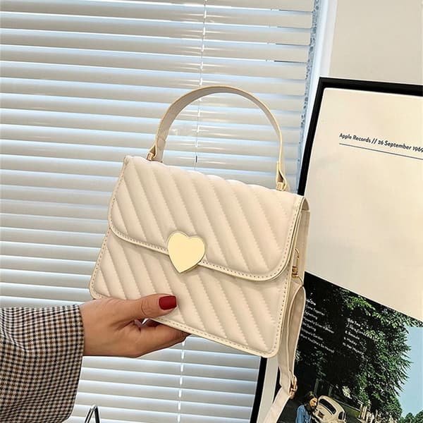 Messenger Axelväska Crossbody Väskor VIT white