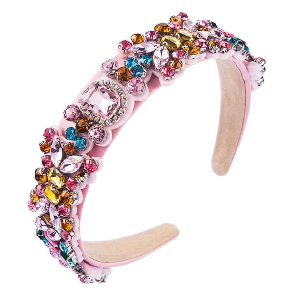 Bredt hodebånd Krystall Rhinestone hodebånd MULTICOLOR Multicolor