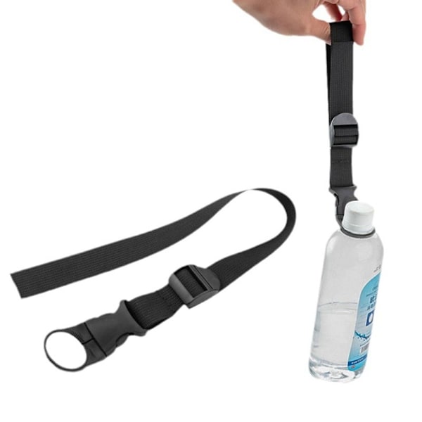 2kpl Molle Webbing Carabiner Reppu Solki Kiinnitä Quickdraw Black