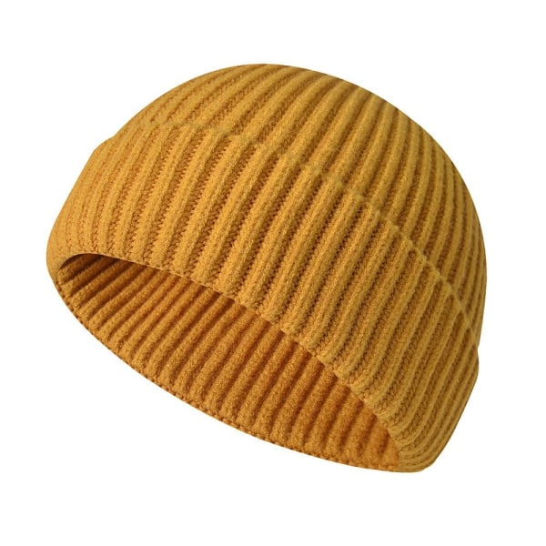 Cuff Beanie Knit Hat KELTAINEN KELTAINEN Yellow