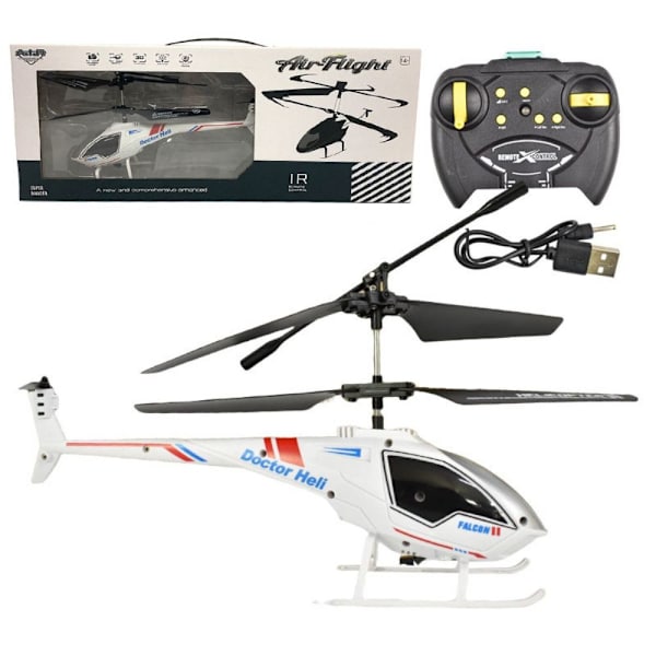 RC Helikoptrar Fjärrkontrollplan VIT white