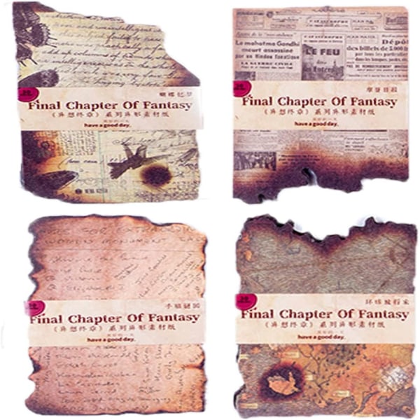 Vintage papir brændt papir kanter scrapbog papir