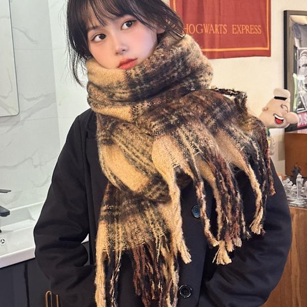 Dam Scarf Långa Scarves Tofs Sjal