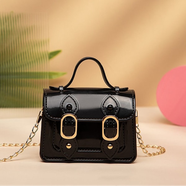 Jelly Tote Bag kainalolaukku MUSTA black