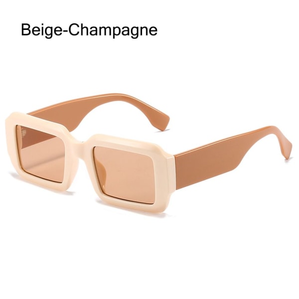 Rektangulære solbriller til kvinder Solbriller BEIGE-CHAMPAGNE Beige-Champagne