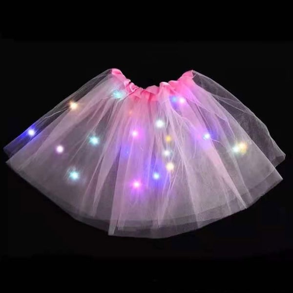 LED-kostyme-rekvisitter for jenter, skjørt 3 3 3