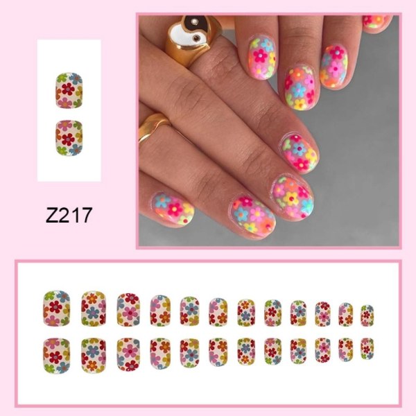 24st False Nails Short Round Z217 Z217 Z217