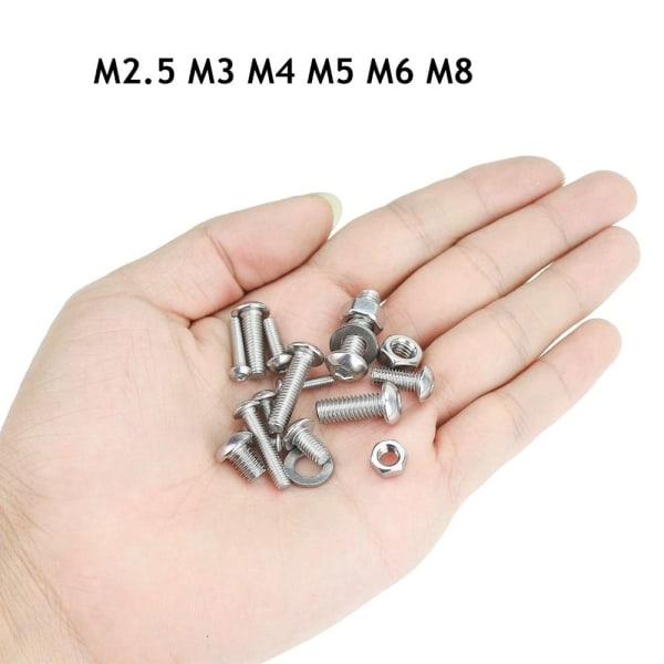460 stk. metriske skruer Sortiment Knaphoved Hex Socket Cap