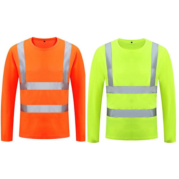 2 STK Sikkerhedsvest Reflekterende Synlighed SET