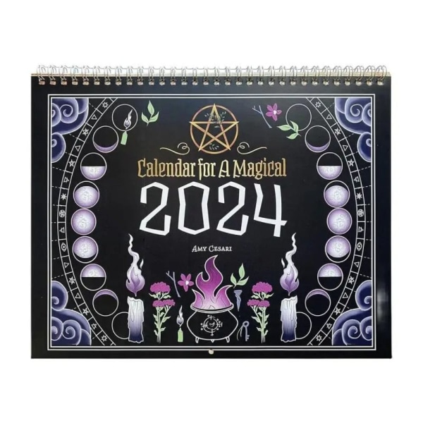 2024-kalender for en magisk skrivebordskalender Magisk daglig