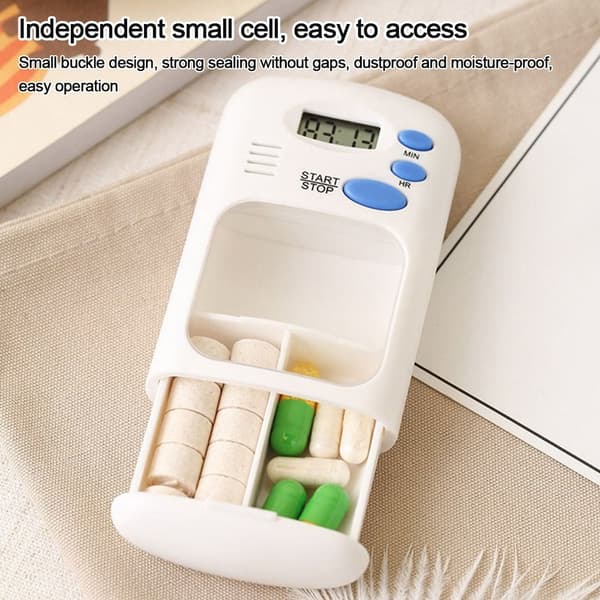 Smart Påminnelse Pill Box Medicin Case Tablettdispenser