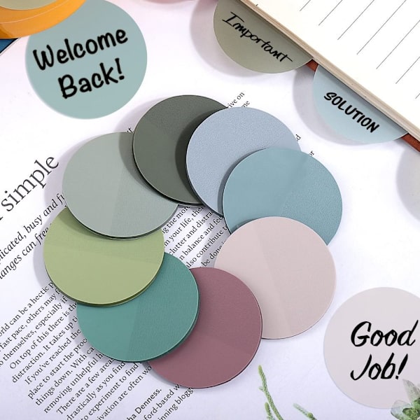 8 pads Self-Stick Notes Note Bookmark Marker Message Stickers