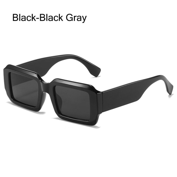 Rektangel solbriller til kvinder Solbriller SORT-SORT GRÅ Black-Black Gray