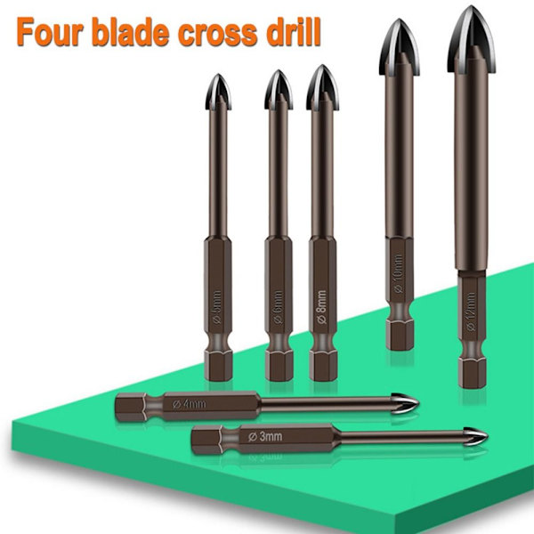 3 STK Drill Keramikk 8MM 8mm