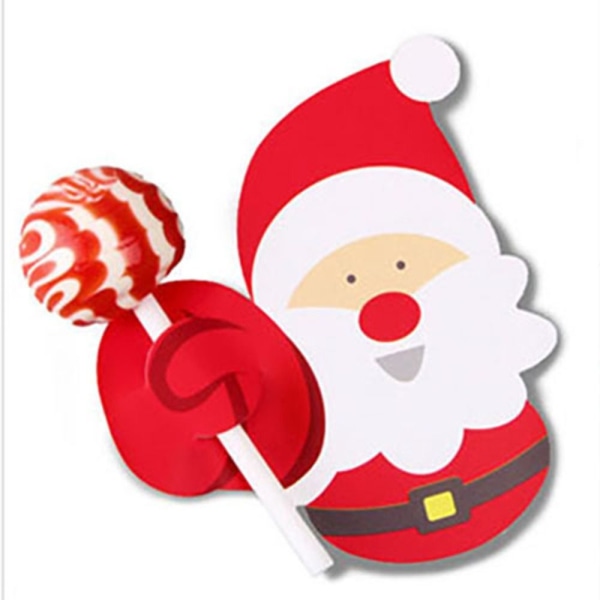 Joulukortti Lollipop-kortti JOULUKUPAKKI JOUKKU Santa Claus