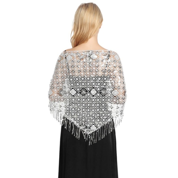 Aftenkjoler Sjal Lady Cape Wraps SØLV HVIT SØLV HVIT Silver White