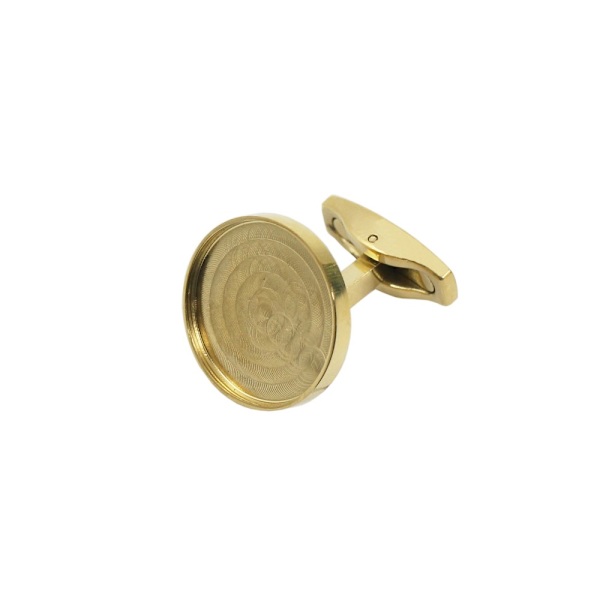 1 par mansjettknapper i messing Mansjettknappdeksel Formelle knappdeksler 1 Pair