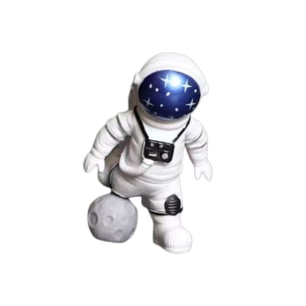 Astronautfigurer Spaceman Moon Skulptur Dekorativ H H H