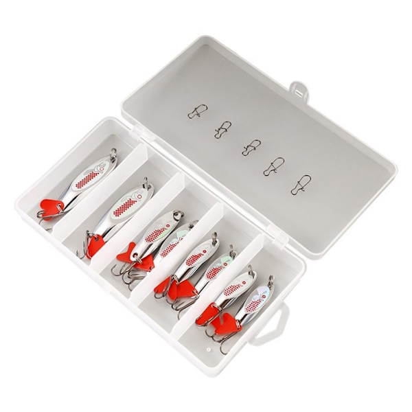 8st/ Set Geringspalljetter Metall Lure Fiske Lure Sked Lure 8Pcs/Set